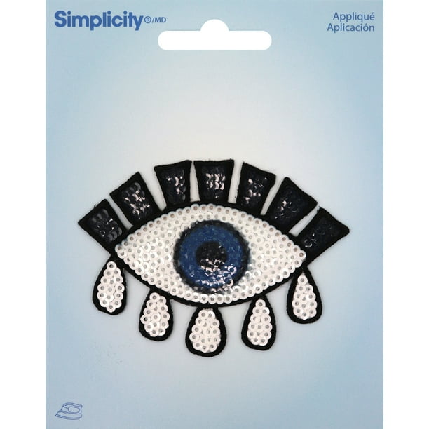 Wrights Sequin Iron-On Applique-Eye
