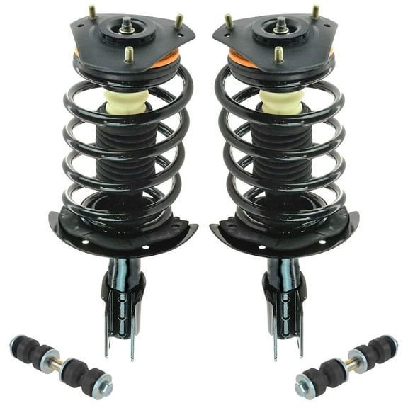 TRQ 4 Piece Suspension Kit Complete Strut & Spring Assemblies Sway Bar End Links SCA67220 Fits select: 2002-2007 BUICK RENDEZVOUS, 2001-2005 PONTIAC AZTEK