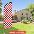 thumbnail image 4 of QSUM Red Sign Feather Flag,8FT Red outdoor advertising flag, Red Business Sign,Red Swooper Flag（FLAG ONLY）, 4 of 7