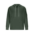 thumbnail image 3 of Big & Tall Hoodies for Men with Zipper and Pocket Plus Size Waffleknit Sweatshirts Mens Pullover Long Sleeve Solid Color Athletic Workout Hoodie Tops, 3 of 6