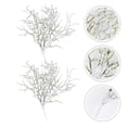 thumbnail image 3 of 2 ramos de plantas de simulación vívidas, decoración de pino de nieve falso, adorno de planta decorativa, 3 of 5