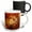 Multicolor, variant on 3drose, Four Calling Birds Cut-out Minimalistic Stencil-style Black Silhouette, 11oz Two-tone Yellow Mug