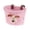 Pink, variant on LIERTOUR Bicycle Basket with Cotton Rope, Cartoon Style Bike Storage Basket for Dolls and Toys Handmade Woven Front Handlebar Basket for Cycling Accessory Decor Green