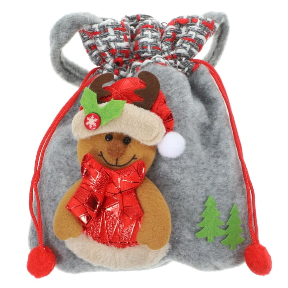 Bolsa de regalo Bolsa de joyería portátil Poldia de regalos Organizador de la fiesta de la fiesta de Navidad (Tipo de alce)