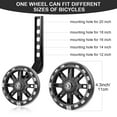 thumbnail image 4 of Huryfox 1 Pair Training Wheels for Bike,12/14/16/18/20 inch Bicycle Assist Safety Flash Wheel, 4 of 8