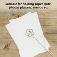 thumbnail image 4 of 100Pcs DIY Flower Shape Metal Wire Memo Card Place Card Holder Pick Clip Table Card Note Photo for Wedding Birthday Baby Shower Party Favor, 4 of 8