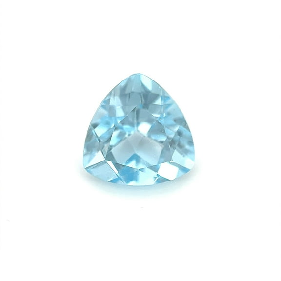 Certified Natural 3 Carat Sky Blue Topaz Trilliant Shape Brilliant Cut 9 mm Loose Gemstone December Birthstone