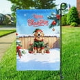 thumbnail image 3 of Merry Christmas Woofmas Xmas Noel Golden Retriever Elf Candy Cane Snow Garden Flag 12x18in Double Sided Goldens Dog Lover Gifts Idea Outdoor Decor - 13017, 3 of 5