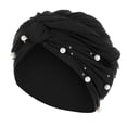 thumbnail image 4 of Chapeau Indien Perlé pour Femmes Musulman Volant Cancer Chimio Bonnet Turban, 4 of 9
