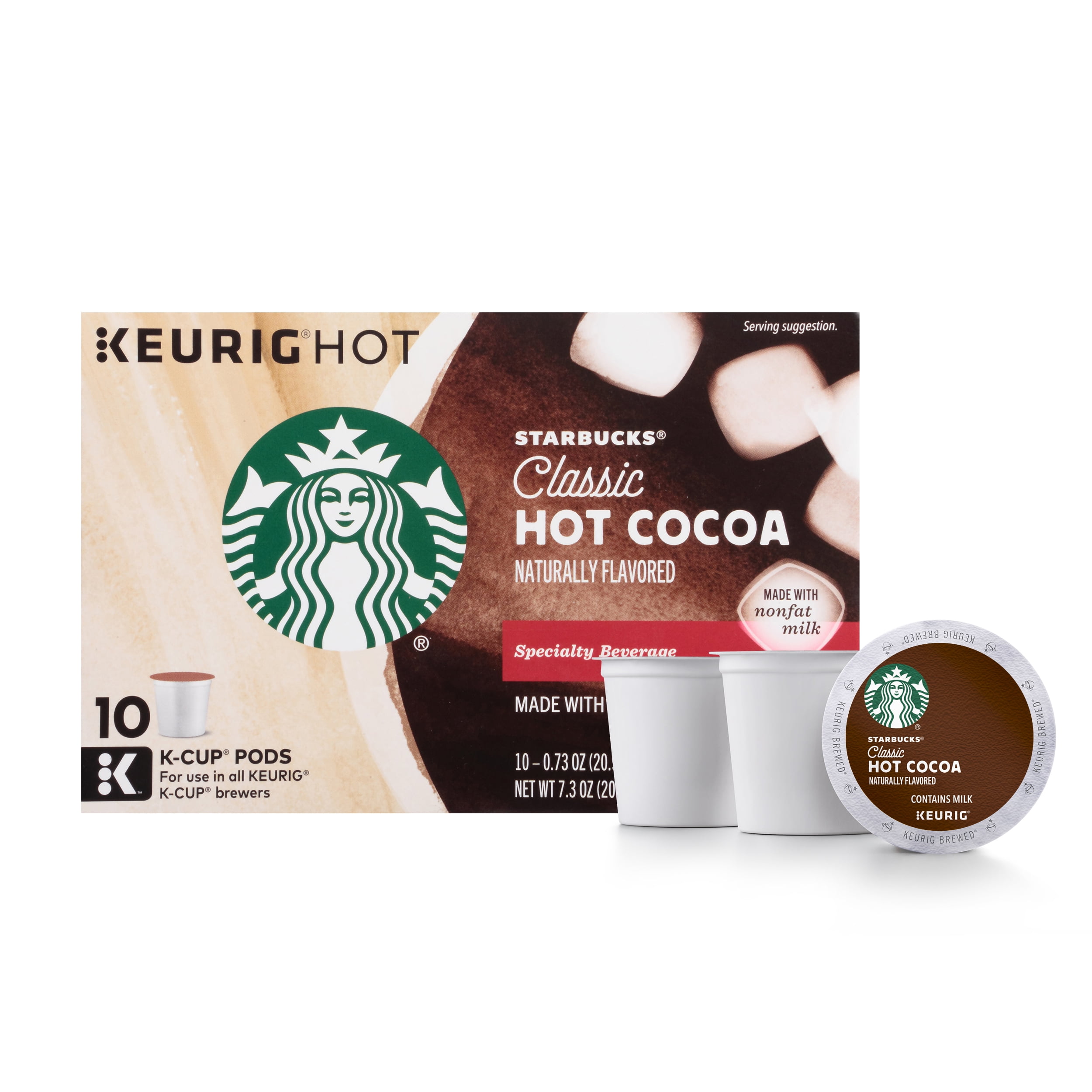 Starbucks Classic Hot Cocoa KCup for Keurig Brewers, 1 Box of 10 (10