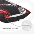 thumbnail image 3 of Sikiie Fierce Red Viper Graphic Art Print Plush Pillow Cover, Wrinkle-proof and Stain-resistant Pillow Protector without Pillow Core, Home Decoration-20"x30", 3 of 6