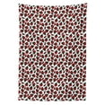 thumbnail image 3 of Ambesonne Roses Tablecloth Rectangular Table Cover, Valentines Day Petal and Buds, 60"x84", Vermilion Emerald White, 3 of 4