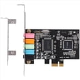 thumbnail image 2 of 3X PCIe Sound Card 5.1, PCI Express Surround Card 3D Stereo Audio with High Sound Performance PC Sound Card CMI8738 Chip, 2 of 9