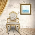 thumbnail image 3 of Harper, Ethan 26x26 Gold Ornate Wood Framed with Double Matting Museum Art Print Titled - Shimmering Sea Horizon II, 3 of 4
