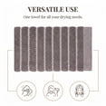 thumbnail image 7 of REGALWOVEN Pure Cotton Soft Hand Towels, Wavy Stripe Highly Absorbent Towels, 2 Pack Decorative Towel Set for Bathroom, Guest Room, Holiday Dark Brown 29" x 13", 7 of 7