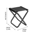 thumbnail image 3 of Sentmoon Folding Stool Collapsible Stool Outdoor Folding Stool Portable Tourist Camping Fishing Folding Small Stool Train Queue Artifact, 3 of 9