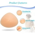 thumbnail image 2 of Pair of Silicone Breast Forms Triangle Concave Mastectomy Prosthesis Bra Enhancer Inserts C Cup 800g/pair, 2 of 6