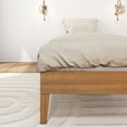 thumbnail image 4 of Plank+Beam Solid Wood Twin Size Platform Bed Frame, Matte Pecan, 4 of 8