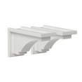 thumbnail image 3 of Mayne Fairfield 11" x 4" x 6.5" White Plastic Decorative Window Box Brackets, 2 Pack, 3 of 10