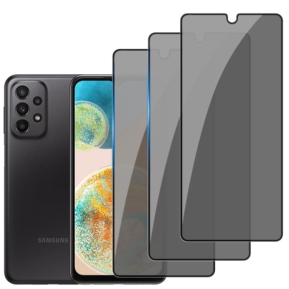 ZYQEEE Privacy Screen Protector Tempered Glass for Samsung Galaxy A23 5G - Scratch Resistant Protective Film - Easy Installation Edge to Edge Protection - Bubble Free