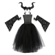 thumbnail image 3 of Disfraz de Maléfica para Halloween para niñas, elegante vestido de tutú negro para bautizo, disfraz de reina demonio, bruja, ropa de fiesta de carnaval, 3 of 5
