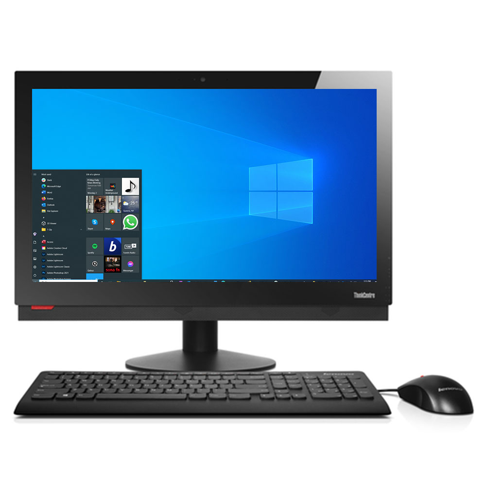Restored Lenovo ThinkCentre M910z | 23.8" Full HD All in One PC | Intel Quad-Core i5-7400 3GHz CPU | 16GB RAM | 256GB SSD | Windows 10 (Refurbished)