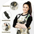 thumbnail image 2 of White Gray Black Gold Marble 5 Pcs Kitchen Set Heat Resistant Oven Mitts and Non-Slip Pot Holders with Adjustable Cooking Apron, 2 of 6
