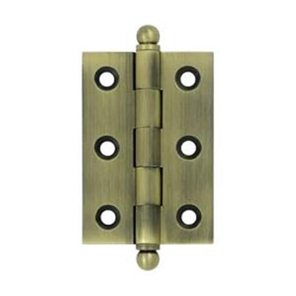 Deltana CH2517U5 2.5 x 1.68 in. Hinge with Ball Tips- Antique