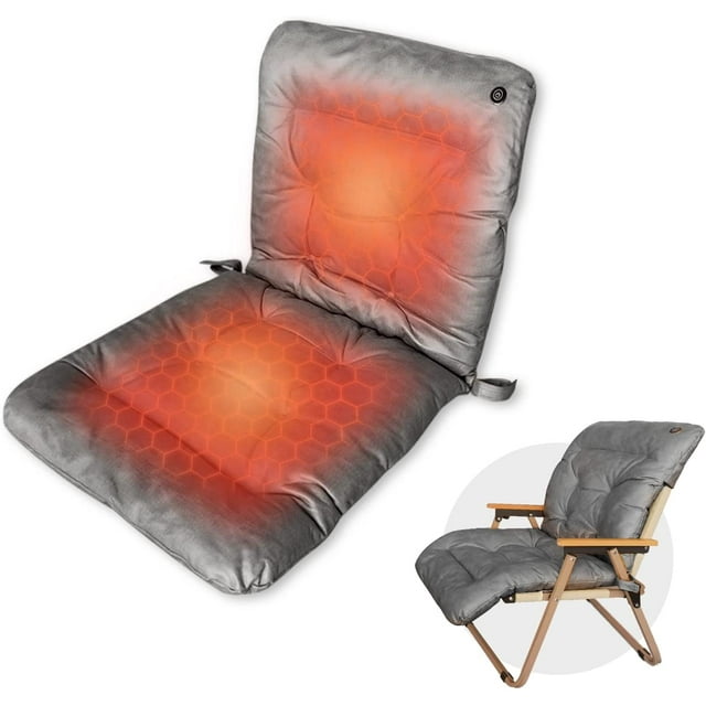 Spatium Heated Seat Cushion with Back Heating Chair Cushion USB Heated