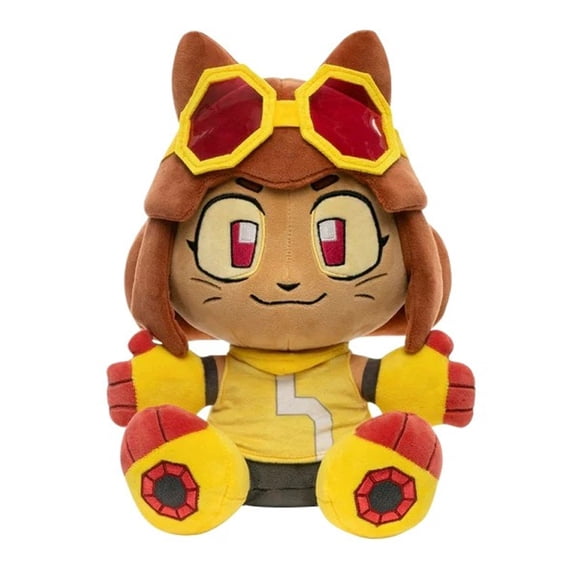 Gameoverse Kit Plush, Seated Cat Girl Collectible Toy, 9.8 in