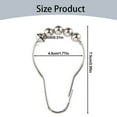 thumbnail image 3 of Less Than 5 Hooks Hooks Curtain Shower Hooks Shower Rings Rings Curtain 12Pcs Bathroom Products, 3 of 5