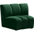 thumbnail image 7 of Meridian Furniture Infinity Green Velvet Modular Chair, 7 of 7