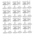 thumbnail image 4 of BESTYASH 100Pairs Buckle Snap Fasteners Kit For Protective Mask Diy Crafts Daily Use White POM Elastic Resin Round, 4 of 8