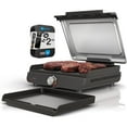 thumbnail image 1 of Restored Ninja GR101 Sizzle Smokeless Indoor Grill & Griddle Bundle with 2 YR CPS Enhanced Protection Pack (Refurbished), 1 of 11
