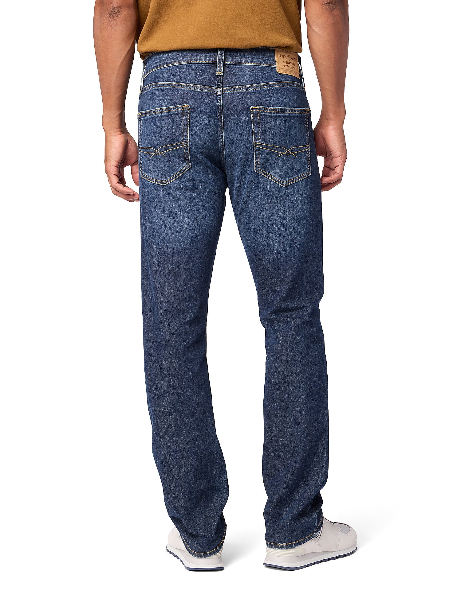 Levi Strauss Signature Men's and Big and Tall Slim Straight Fit Jeans
