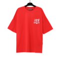 thumbnail image 1 of Comercio exterior pa angel marca de moda árbol de coco llama letra logo graffiti flujo pintura Camiseta de manga corta ropa de pareja2279 # rojo, 1 of 2