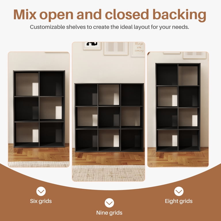 Concetta 8-Cube Storage Organizer, Black photo 2