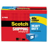 Scotch Heavy Duty Shipping Packaging Tape, 1.88 in. x 54.6 yd., Clear, 18 Rolls/Cabinet Pack
