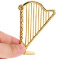 thumbnail image 2 of 30pcs Miniature Harp Instrument Model Mini Harp Ornament Small Harp Instrument Christmas Tree Hanging Decor Mini Musical Instrument Ornaments For Festive Music Decor, 2 of 8