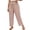 Brown, variant on Cotton Linen Pants for Women Trendy Baggy Wide Leg Striped High Waisted Cropped Casual Pinstripe Pants