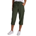 thumbnail image 3 of RBX Active Women's Relaxed Lightweight Woven Cargo Capri Pant, 3 of 4
