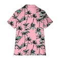 thumbnail image 5 of Qulqfy Short Sleeve Summer Shirts for Women Casual Hawaiian Print Fashion Turn Down Collar Drop Shoulder Button Short Sleeve Tops for Women, 5 of 5
