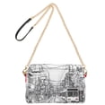 thumbnail image 2 of FORMRS Women Crossbody Purse with Chain Strap Vegan Leather Shoulder Handbag, White Streets, 2 of 7