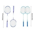 thumbnail image 3 of 1Pair Light Weight Badminton Racket Shuttlecocks Racquet Professional Badminton Rackets for Adults Kids Players, 3 of 9