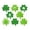 Green, variant on St Patrick's Day Shamrock Decorations, Green Clover Hanging Ornaments Party Props For Irish Holiday Celebration Classroom Home Window Tree Decor