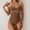 Beige, variant on USSUMA Bestselling Swimsuit Solid Color One Piece Swimsuit Swimwear with Pad Simple Women's Swimsuits for Beach Hot Pink Clearance Sales