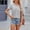 *Gray, variant on ClodeEU Women's V-Neck Short Sleeve Collar T-Shirt ,Casual Pleated Shirts Loose Fit Tee White,Womens Plus S