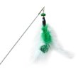 thumbnail image 1 of Faux Feather Cat Wand Interactive Retractable Funny Cat Teaser Kitten Play Wand, 1 of 10