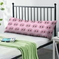 thumbnail image 2 of Farm Pig Body Pillow Cover 20x54 - Abstract Pig and Floral Design Vintage Aesthetic - Cozy Breathable Full Body Pillow Protector with Zipper, 2 of 5