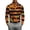 Multicolor, variant on JULMCOMO Halloween Polo Shirts for Men Bat Pumpkin Face Print Collared Long Sleeve Trendy Loose Fit Golf Shirts Holiday Party Graphic Tees Multicolor 2XL